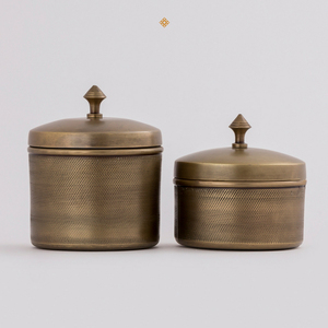 Custom Metal Copper Plated Candle <b>Jar</b> with Rose Gold Metal Lid Wedding Best Selling Candle Container - Product Image 6