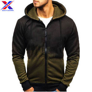 เสื้อฮู้ดคุณภาพระดับพรีเมียมพร้อมดีไซน์ปักซิปแขนยาวหลากสีแบบกำหนดเองได้ในฤดูใบไม้ร่วง - Product Image 4