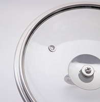 Couvre-plat en verre trempé, forme ronde en dôme, pour cuisines, couvercle de casserole polyvalent et élégant pour la cuisson