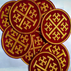 Insignia bordada a mano al por mayor insignia bordada hecha a mano de alta calidad para Christian - Product Image 3