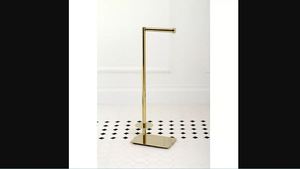 Porte-papier hygiénique en acier inoxydable de qualité supérieure, fini argent élégant, parfait pour un dessus de table élégant et une utilisation dans la salle de bain - Product Image 2