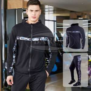 Venta al por mayor personalizado hombres mujeres 100% poliéster polar tela de talla grande sólido entrenamiento chándales ropa deportiva de alta calidad OEM - Product Image 6