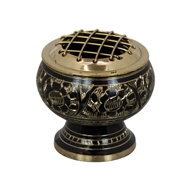 Export Quality Brass Charcoal Screen Incense Burner Metal Mubarak Incense Burner Arabic Style Incense Burner New Arrival Avail