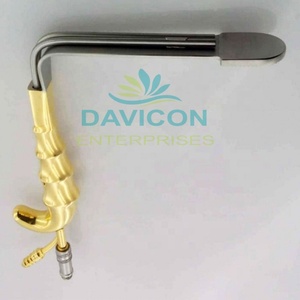 EPSTEIN ABDOMINOPLASTY RETRACTOR STRAIGHT BLADE WITH FIBER <b>OPTIC</b> and SUCTION TUBE PLASTIC SURGERY <b>INSTRUMENTS</b> - Product Image 2