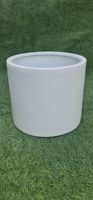 Pots de plantes en fibre de verre blancs de style nordique KNT - Durables, légers, incassables, revêtement époxy, utilisation intérieure et extérieure, jardin, maison