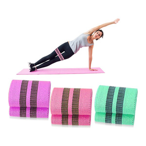 Bandas antideslizantes de entrenamiento de fitness por sublimación personalizada, banda de resistencia circular de cadera - Product Image 3