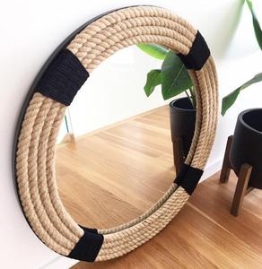 High QualityNew Style Jute Rope Decorate Your House with This Special Wall <b>Mirror</b> - Product Image 1