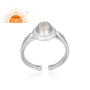 Oval Cut Rainbow Moonstone <b>Ring</b> Jewelry Wholesaler Designer 925 Sterling Fine Silver Fire Jewelry - Product Image 2