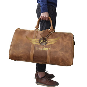 Bolsa de lona de cuero de negocios con gran capacidad, bolsa de lona personalizada OEM, bolsa de cuero de lona de viaje para hombres y mujeres para viaje - Product Image 5