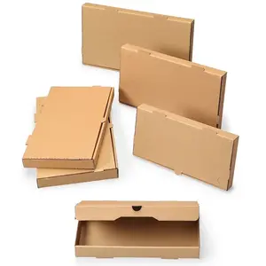 Custom Printing Three-Layer Corrugated Kraft Paper Pizza Box Packaging Takeaway Pizza Packing Box 16 Inch Bulk Quantity