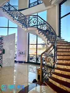 Yogotop — 15 — balustrade d'escalier d'intérieur en métal, balustrade de balcon en fer forgé, luxueux - Product Image 6