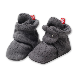 Etiqueta privada algodón orgánico recién nacido Cozies impermeable polar bebé botines diseño personalizado ropa de invierno niñas pequeño MOQ venta completa - Product Image 1