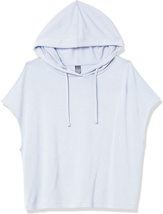 Sudadera con capucha de manga corta para mujer, pantalones cortos con logotipo personalizado, para gimnasio y correr - Product Image 4