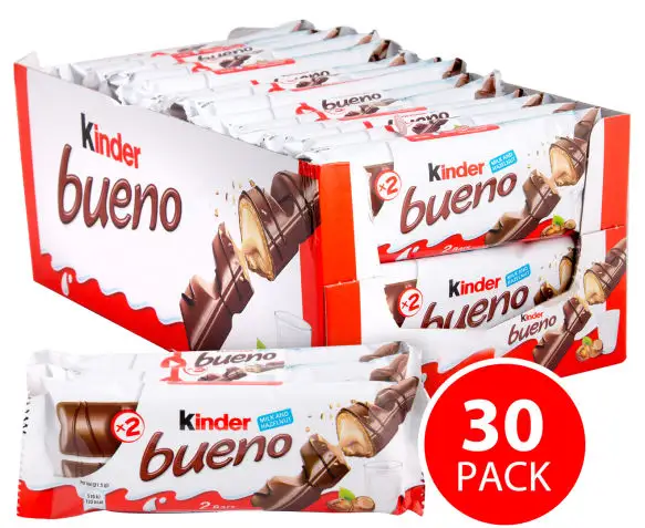 Taze üretim Kinder Bueno orijinal (1 dış X 30 adet)