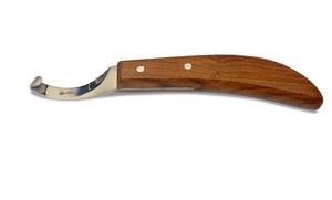 Cuchillo de Herrador de Acero Inoxidable con Mango de Madera Duradero de Primera Calidad para el Cuidado de Pezuñas de Caballos y Recorte de Ganado - Product Image 5