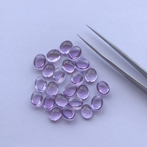 Cabochons en vrac ovales lisses en pierre d'améthyste naturelle de 7mm 9mm du fabricant meilleur prix d'usine en gros fournisseur en vrac en ligne - Product Image 2