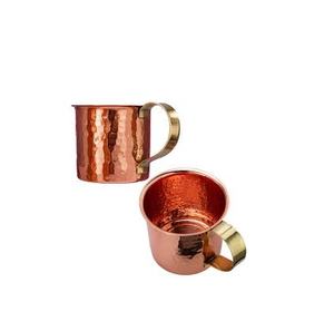 Tasse en cuivre et poignée en laiton pour mule en cuivre solide de moscou, utilisation de boisson pour tasse à vendre, produit - Product Image 1