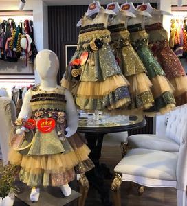 Robe de princesse pour petites filles, nouveau design, tenue décontractée, à manches longues, en gaze, pour enfants, automne - Product Image 3