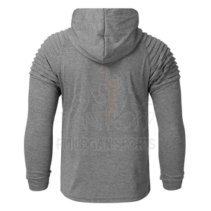 เสื้อสวมหัวผ้าฝ้าย100% สำหรับผู้ชาย,มีฮู้ดปักโลโก้ให้ความอบอุ่นในฤดูหนาว - Product Image 2