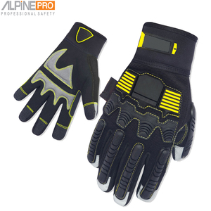 Gants en cuir XL anti-vibration réduction d'impact écran tactile étanche Compatible pour la protection des mains et des bras - Product Image 1