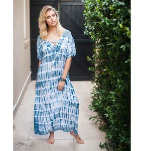 ผู้ผลิตและผู้ค้าส่งชุดบิกินี่ผ้าเรยอน 100% ลายทางย้อมสีแบบไทได ระบายอากาศได้ดีสำหรับผู้หญิง - Product Image 1