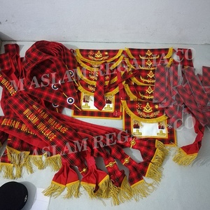 Scottish Rite WM Apron <b>Collar</b> Sash Tie Collection Pouch Complete Set - Product Image 6