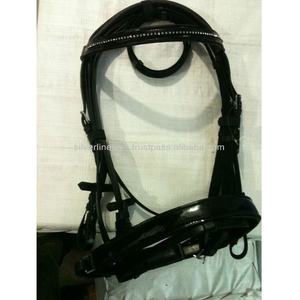 วัสดุหนังสำหรับบังเหียนสิทธิบัตรรูปม้าส่องแสงเป็นประกายระยิบระยับ - Product Image 2