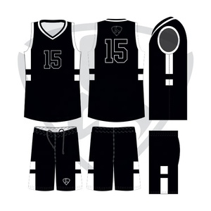 Custom Sublimated Basketball Uniforms Black Green Mesh Jersey Shorts Set Moisture Wicking Unisex Adult Athletic Wear - Product Image 3