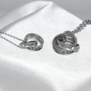 Collier pendentif religieux en zircon pour femme, fabriqué à Taïwan, avec chaîne à maillons, en argent sterling 925, motif paix - Product Image 2