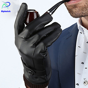 100% gants d'hiver en cuir de haute qualité importés Ski imperméable fonctionnalité d'écran tactile uni appropriée pour l'extérieur décontracté - Product Image 6