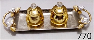 Chapados en níquel aluminio tarro de caramelo conjunto - Product Image 6