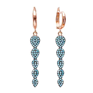Dangle Clip On Tear Drop Earrings Cluster Pear Shape Earring Wholesale 925 Sterling Silver Jewelry