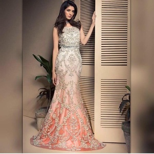 Stylish Designer-Indian/Pakistani-Party-Wear embroidery work on Beautiful <b>Top</b> ,Lehenga dress for party/Wedding wear -2020 - Product Image 1