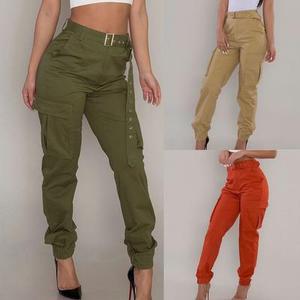 Pantalon décontracté de haute qualité pour femmes, pantalon de jogging Cargo confortable, pantalon de jogging Cargo hip hop à 6 poches - Product Image 3