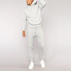 Custom Made Men's Oversize Active Gym Tracksuit With Drawstring Hoodie Men's Pullover Sweatsuit - Product Image 2