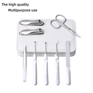 Kit de manucure et de pédicure à Logo personnalisé, ensemble de coupe-ongles de luxe en acier inoxydable, 50 pièces, vente en gros - Product Image 3