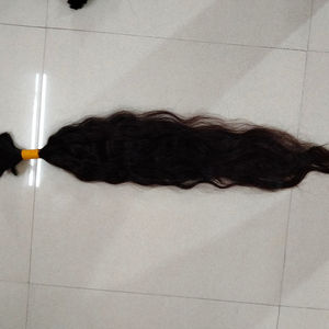 100% Original virgen indio Remy a granel cabello sin procesar cutícula suave alineada rizo directo India sensación de la mano Material de cabello humano - Product Image 1
