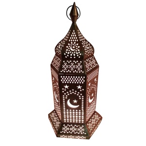 Gran oferta, vela antigua, soporte de linterna de Metal con acabado para el hogar, Hotel, accesorios de decoración, linterna de vela colgante - Product Image 1