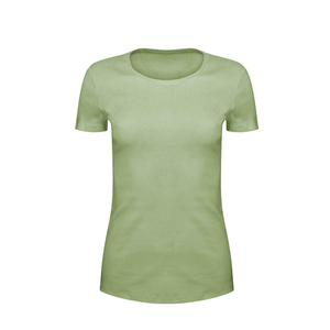 OEM-Camiseta de manga corta para mujer, prenda de vestir, de algodón puro, con diseño impreso personalizado, hecha en Pakistán, 100% - Product Image 1