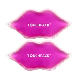 Vente chaude Gel PVC Hot Cold Pack Lip Shape Ice Packs avec impression de logo à vendre