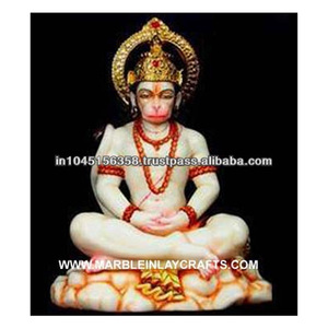 Estatua de mármol de Dios indio Hanuman - Product Image 1
