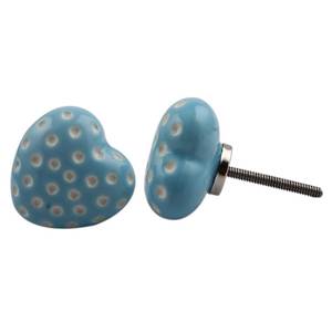 Kak — boutons de tiroirs en céramique Turquoise faits à la main, faits à la main de haute qualité, poignées de placard et de cuisine - Product Image 3