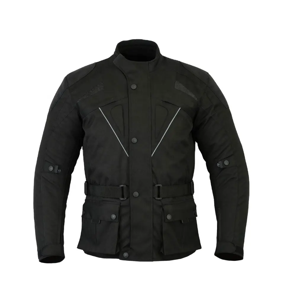 Cardura जैकेट शीर्ष गुणवत्ता अनुकूलित में Cordura पुरुषों चमड़े Ce अनुमोदित मोटरबाइक जैकेट रेट्रो देखो