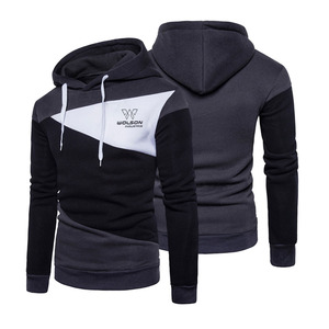 Personalizado de buena calidad Venta al por mayor Productos calientes Sudaderas con capucha de lana de algodón de alta calidad Hombres Logotipo de impresión personalizada Sudaderas con capucha de cuello redondo. - Product Image 4