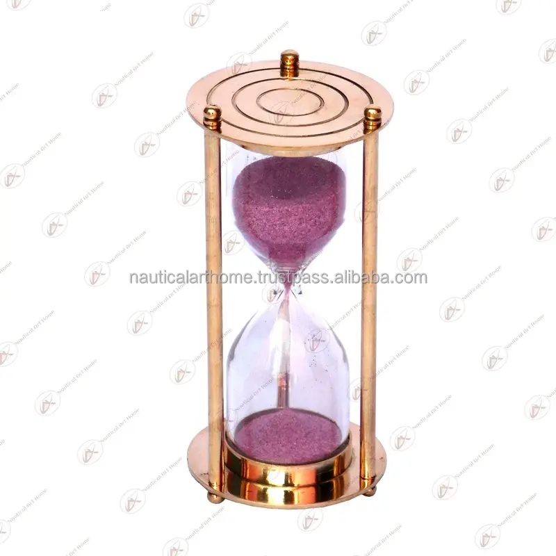 1分間の砂のタイマー〜装飾的な真鍮の航海の砂のタイマー〜収集可能な海洋の砂の時計