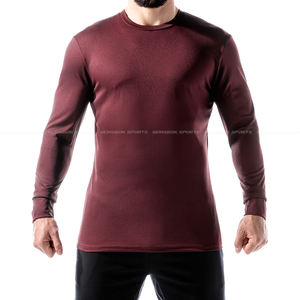 High Quality New Arrival Long Sleeve T- Shirt For Men Custom Gym Workout T-Shirt - Product Image 2