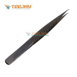 แหนบปลายตรง TEEJAY ELT-408 สีดำพลาสม่า สแตนเลสสตีล ปลายเรียบ ยาว 12.5 ซม. สำหรับใช้กับคิ้ว - Product Image 2
