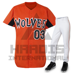 Uniforme de baseball léger et confortable Uniforme de baseball à conception personnalisée avec logo à prix raisonnable - Product Image 1