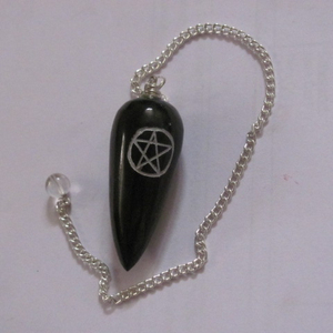 Meilleure collection de pendules en argent noir à forme de pentagramme |   Achetez des pendules pentagrammes argentés et noirs - Product Image 1