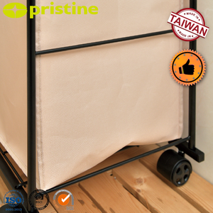 OEM Modern Style High-Capacity Durable Steel Foldable Laundry Hamper with <b>Wheels</b> Shopee Storage <b>Furniture</b> Organizer Taiwan - Product Image 5